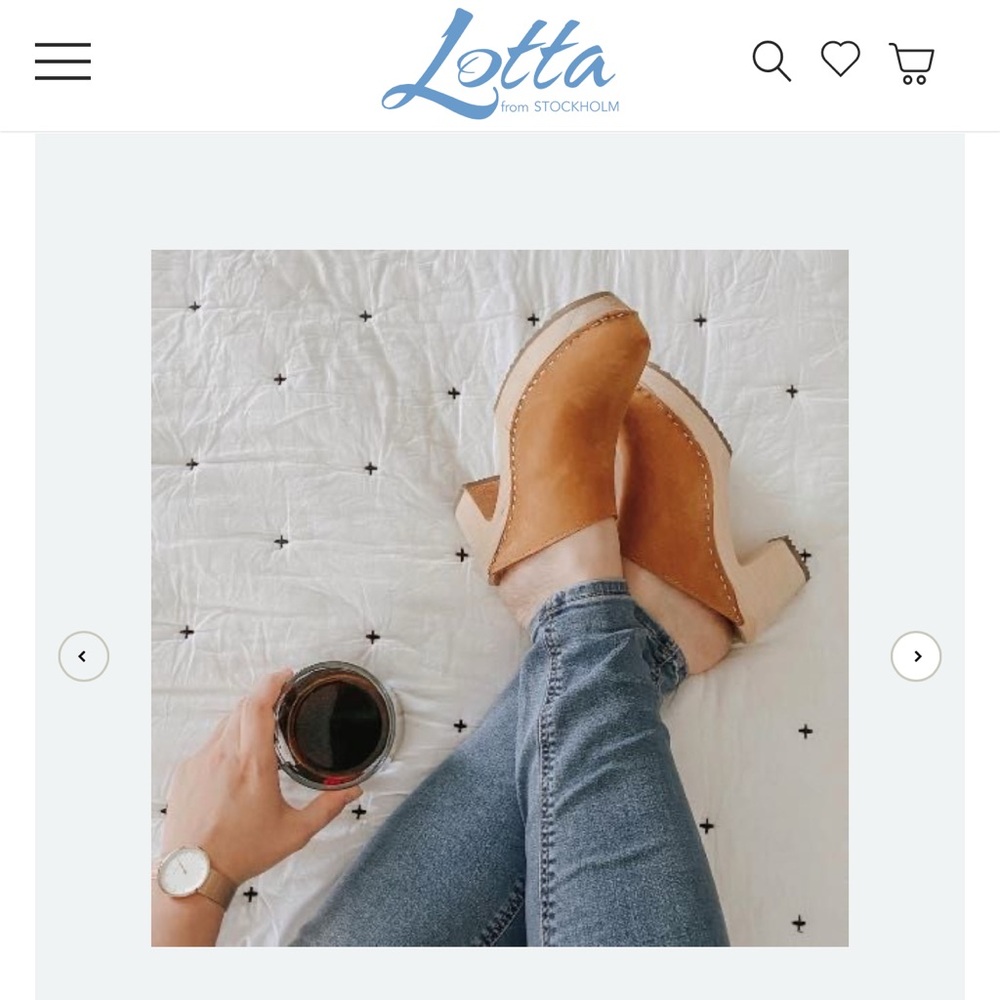 Lotta from Stockholm clogs.  Worn once.